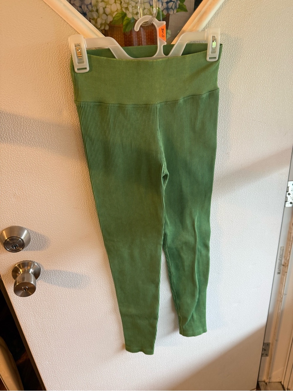 OFFLINE by Aerie Ribbed High Waisted Seamless Leggings - Green - Size XS